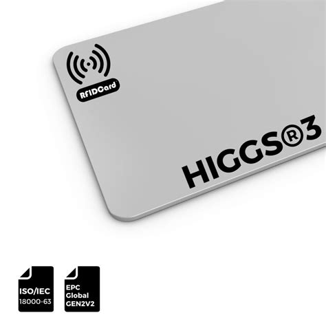 higgstm3 uhf rfid ic|higgs 3 ic security.